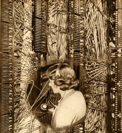 Operatore alla Mayfair Exchange, 1932, 1933 da Unbekannt