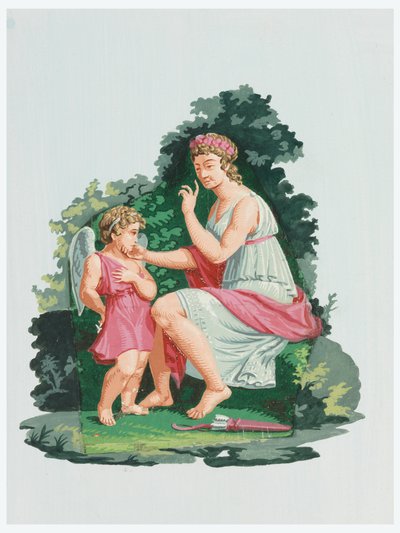 Ornamento, Venere ammonisce Cupido da Unbekannt