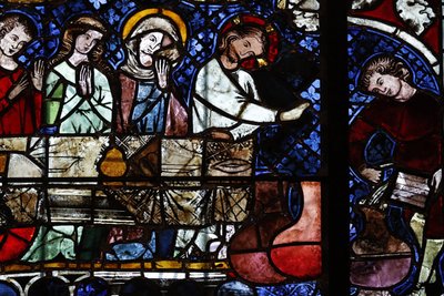 Cattedrale di Nostra Signora di Strasburgo. Vetrata. La trasformazione dell