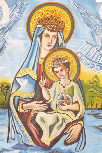 Affresco della Madonna del Togo, Togoville, Togo da Unbekannt