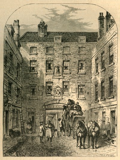 Corte Esterna di La Belle Sauvage nel 1828, 1897 da Unbekannt