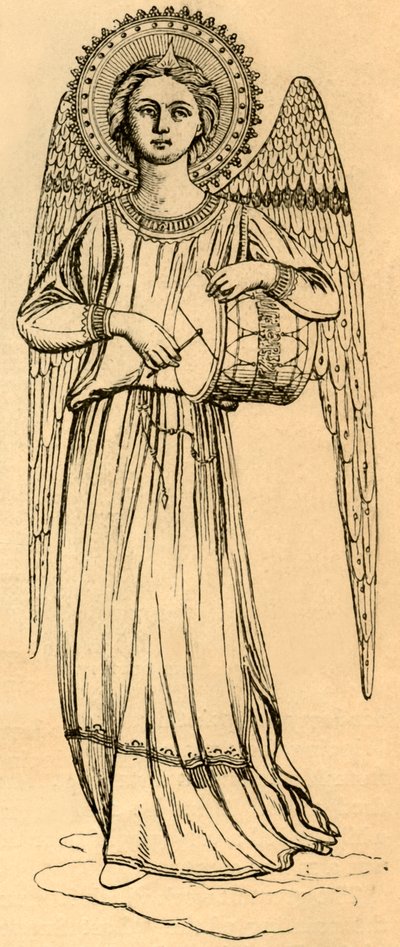 Copia di un angelo dipinto da Fra Angelico, 1881 da Unbekannt
