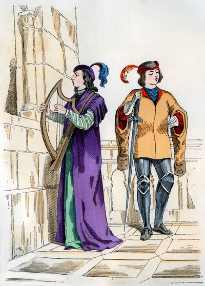 Paggio e trovatore del XIII secolo, 1882-1884 da Unbekannt