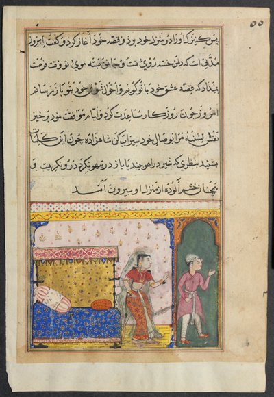 Pagina da Tales of a Parrot Tuti-nama: Ottava notte: Il principe rifiuta l