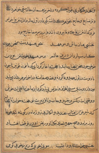 Pagina da Tales of a Parrot Tuti-nama: pagina di testo da Unbekannt