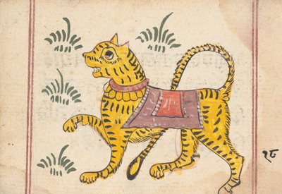 Pagina da un libro di presagi, ca. 1800 da Unbekannt