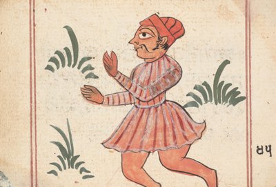 Pagina da un libro di presagi da Unbekannt