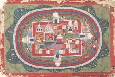 Pagina da un manoscritto disperso del Bhagavata Purana: Vita di Krishna da Unbekannt