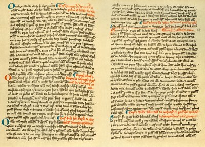 Pagine dal cartulario dell