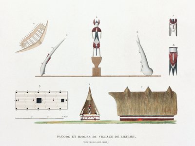 Pagoda e idoli del villaggio di Likiliki da Unbekannt