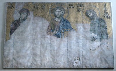 Copia dipinta del mosaico Deesis, bizantino, inizio XX secolo originale datato XIII secolo da Unbekannt