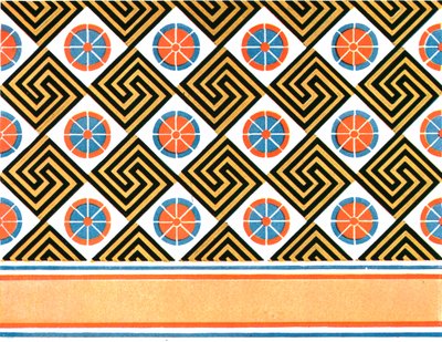Soffitto dipinto nella Tomba di Enene a Tebe, Egitto, 1928 da Unbekannt