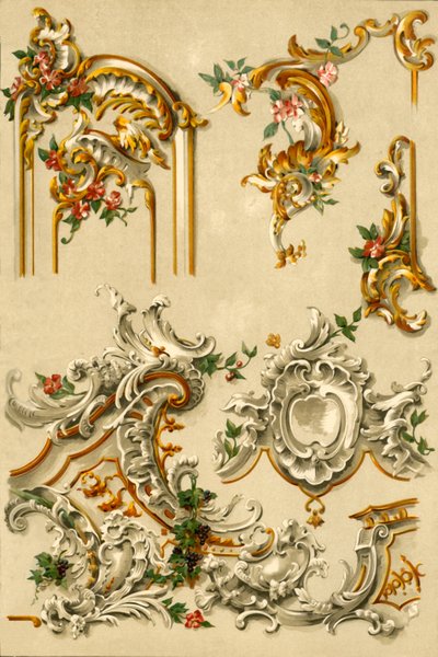 Stucchi dipinti, Germania, XVIII secolo, 1898 da Unbekannt