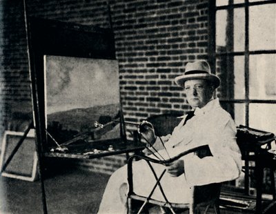 Pittore a olio - Churchill come artista, c1920s da Unbekannt