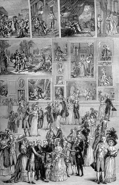 Mostra di pittura, il Louvre, Parigi da Unbekannt