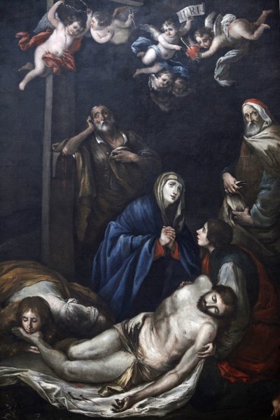 Dipinto nella Chiesa del Carmine, Martina Franca, Apulia: Cristo deposto dalla croce, Martina Franca, Italia da Unbekannt