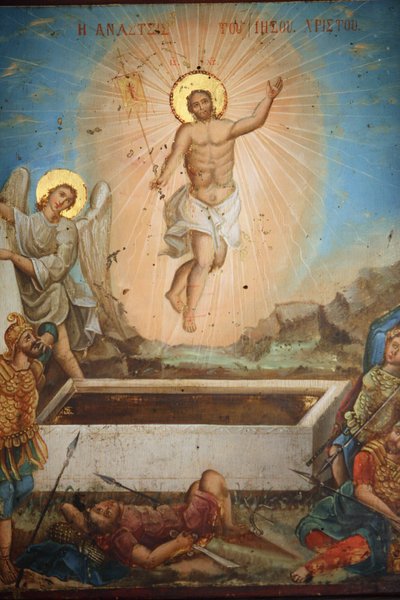 Dipinto nella chiesa greca di Santa Maria dei Mongoli, Istanbul, Turchia da Unbekannt
