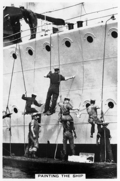Pittura dello scafo di una nave, 1937 da Unbekannt