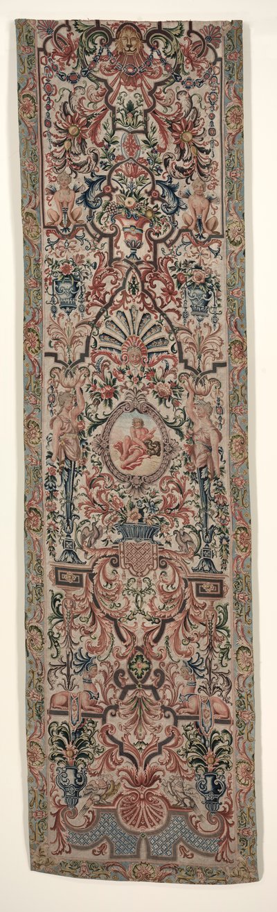 Coppia di tendaggi da letto ricamati, circa 1690 da Unbekannt