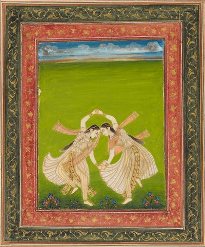 Coppia di ragazze che giocano a phugadi da Unbekannt