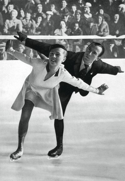 Pattinaggio artistico a coppie, Giochi Olimpici Invernali, Garmisch-Partenkirchen, Germania, 1936 da Unbekannt