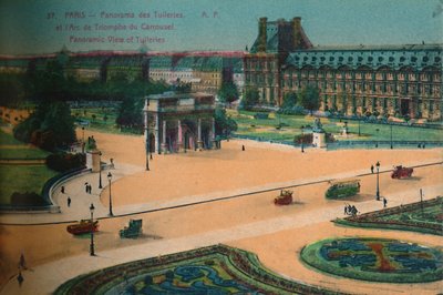Vista panoramica delle Tuileries e dell