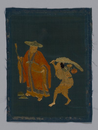 Tessuto per arredamento a pannelli, Cina, periodo Kangxi, dinastia Qing 1644-1911, 1800-50 da Unbekannt