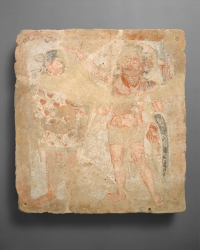 Pannello con il dio ShivaOesho e adoratore, ca. III secolo d.C. da Unbekannt