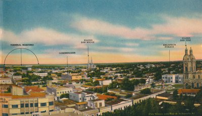 Panorama del settore centrale di Barranquilla, c1940s da Unbekannt