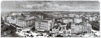 Panorama di Chicago dalla cima del Municipio, USA da Unbekannt