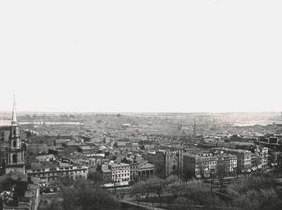 Panorama della città di Boston, USA, 1895 da Unbekannt