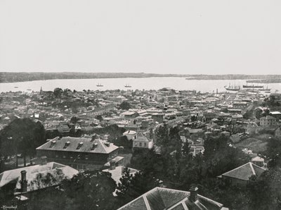 Vista panoramica dalle colline, Auckland, Nuova Zelanda, 1895 da Unbekannt