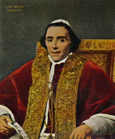 Papa Pio VII. 1740-1823. - Dipinto di David, 1934 da Unbekannt