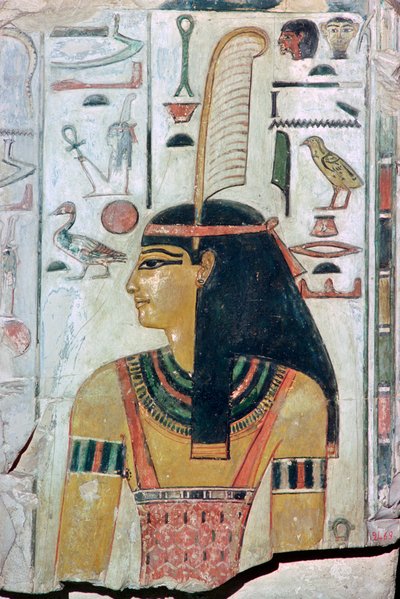Immagine di papiro della dea Maat da Unbekannt