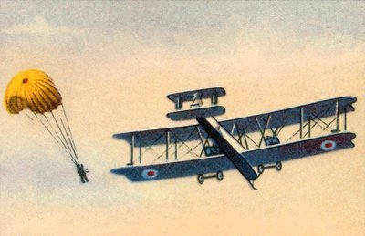 Salto con il paracadute, c1919, 1932 da Unbekannt