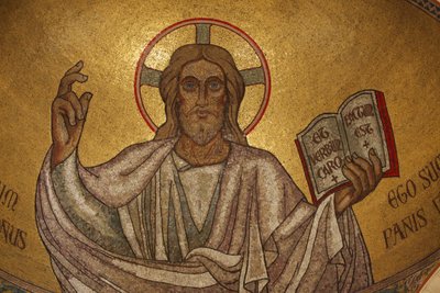 Parigi, Francia Cristo Pantocratore (in gloria) nella chiesa di Saint-Pierre-de-Montrouge, Parigi, Francia da Unbekannt