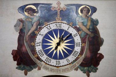 Parigi, Francia, orologio della chiesa di Saint Germain l