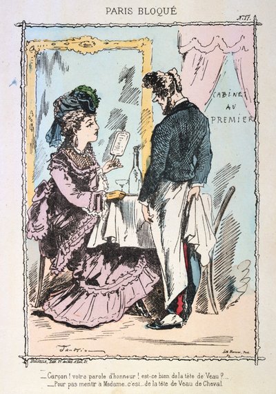 Parigi assediata, 1870-1871 da Unbekannt