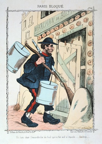 Parigi assediata, 1870-1871 da Unbekannt