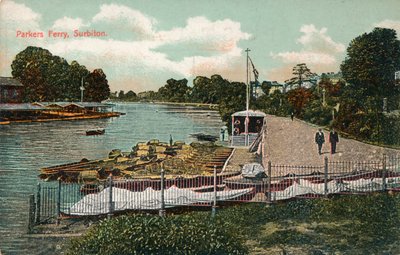 Parkers Ferry, Surbiton, c1907 da Unbekannt