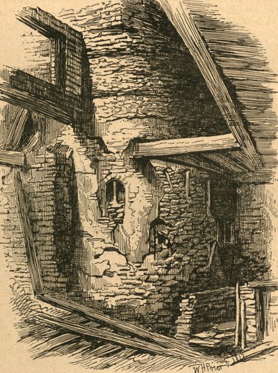 Parte del vecchio muro di Londra vicino a Falcon Square, 1870, 1897 da Unbekannt
