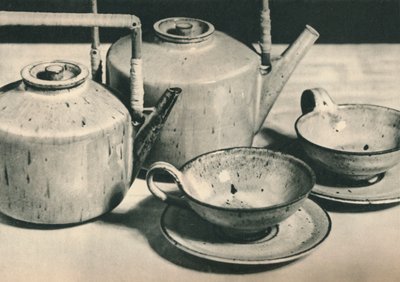 Parte del servizio da tè della Werkstatten der Stadt Halle, 1928 da Unbekannt