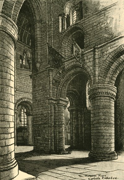 Parte della navata, Cattedrale di Carlisle, 1898 da Unbekannt