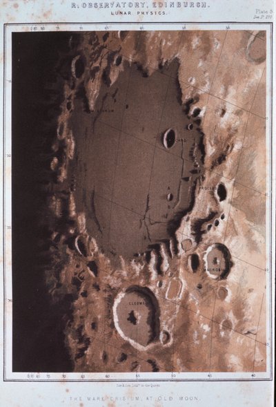 Parte della superficie lunare, 1857 da Unbekannt