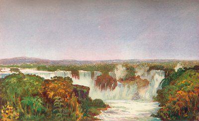 Vista parziale delle cascate di Iguassu, 1914 da Unbekannt