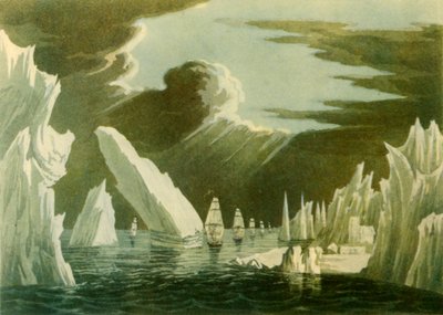 Passaggio attraverso il ghiaccio, giugno 1818, 1946 da Unbekannt