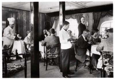 Sala da pranzo dei passeggeri, Zeppelin LZ 127 Graf Zeppelin da Unbekannt