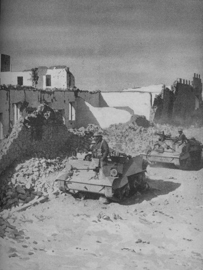 Oltre la roccaforte distrutta di Graziani si trova la strada dei conquistatori, 1941 da Unbekannt
