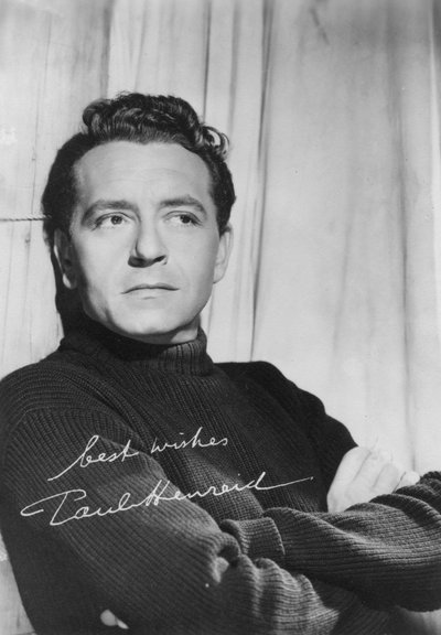 Paul Henreid, attore e regista americano di origine austriaca, c. 1940s da Unbekannt