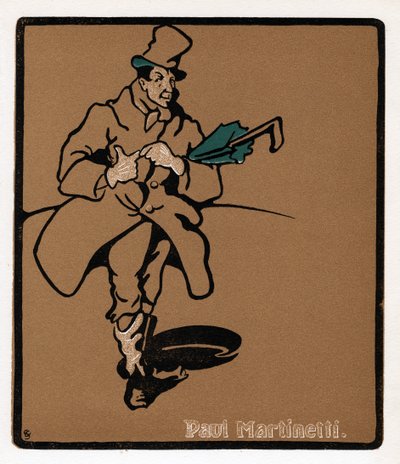 Paul Martinetti, star del music hall americano, fine XIX secolo da Unbekannt